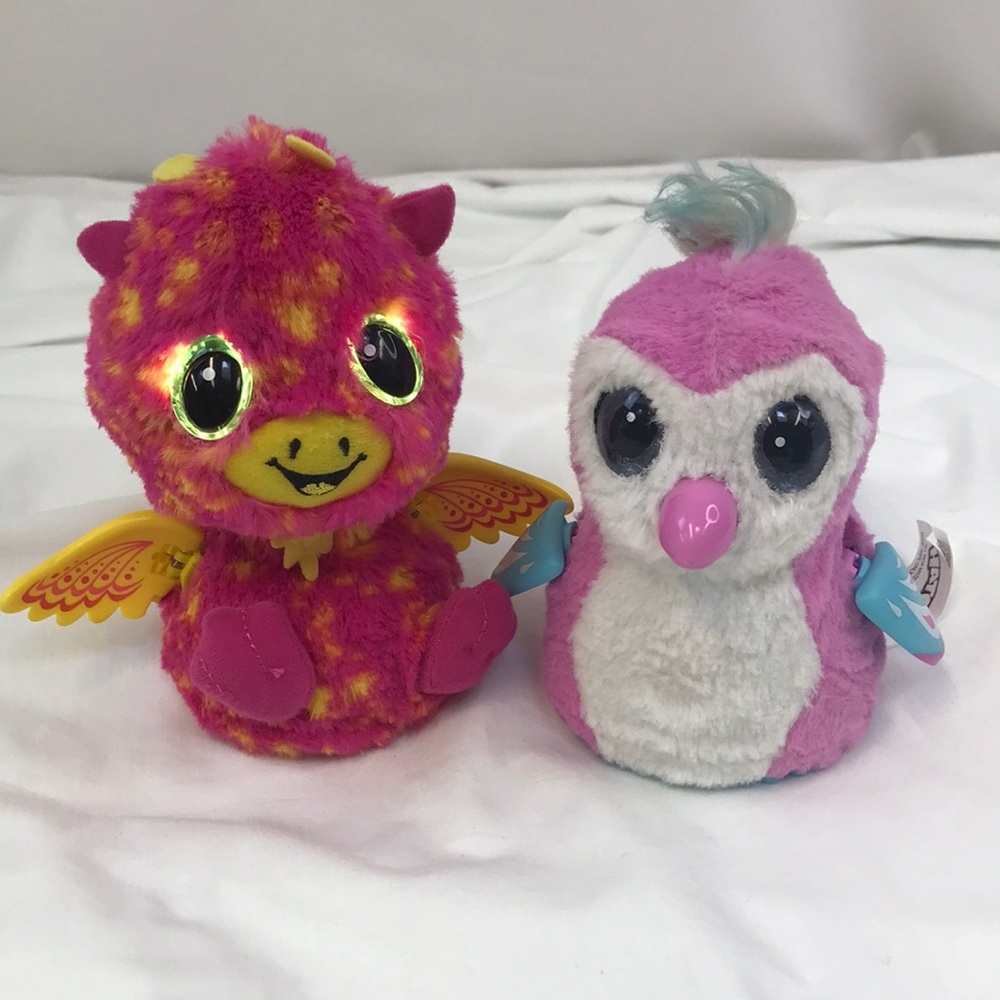 2 Hatchimals Talking Animated Interactive Animals